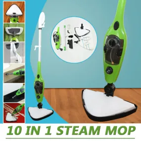 10 in 1 Steam Mop 360° Floor Cleaner 1300W 400ml Water Tank