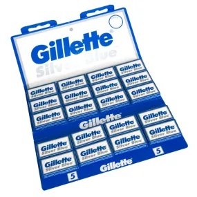 100 Gillette Silver Blue Double-Edge Blades