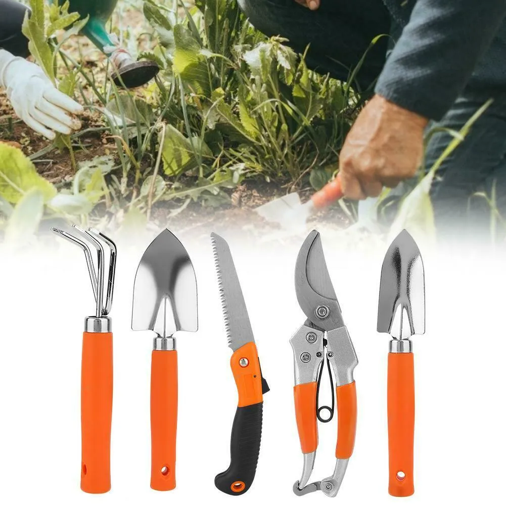 11-Piece Carbon Steel Garden Tools Set with Toolbox