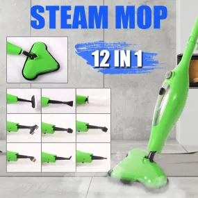 12 in 1 Multi Foldable 1300W Steam Mop with Accessories