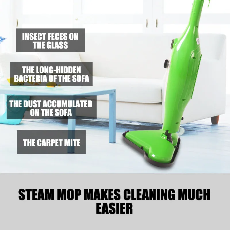 12 in 1 Multi Foldable 1300W Steam Mop with Accessories