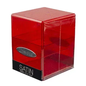 16009 DB Satin Cube Glitter Red