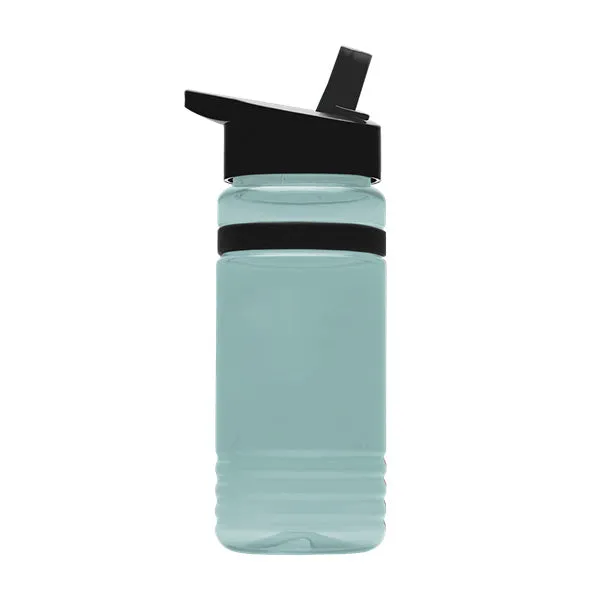 20 Oz. UpCycle RPET Bottle - Flip Straw Lid And Grip Band (Q403722)