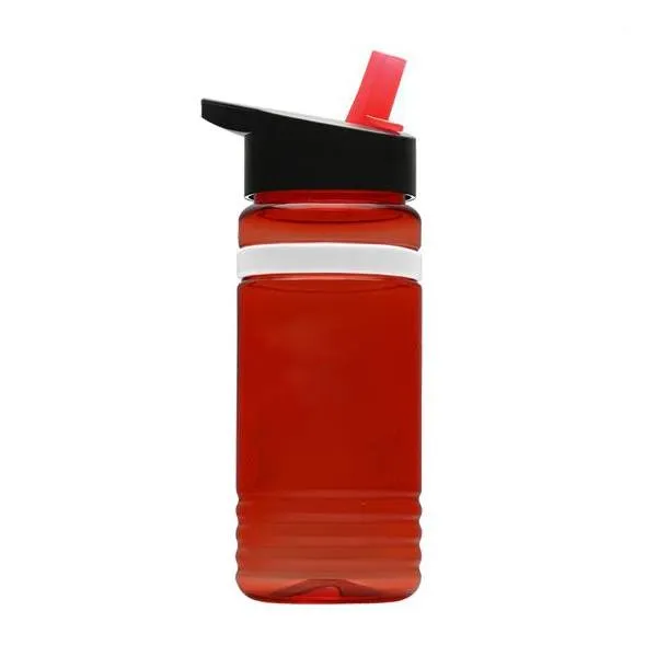 20 Oz. UpCycle RPET Bottle - Flip Straw Lid And Grip Band (Q403722)