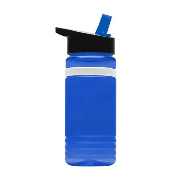 20 Oz. UpCycle RPET Bottle - Flip Straw Lid And Grip Band (Q403722)