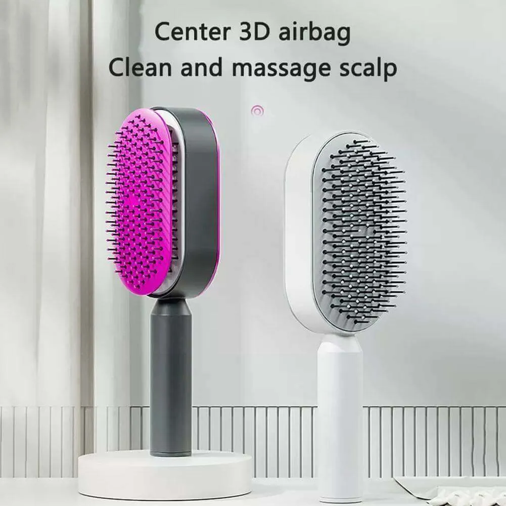 3D Self-Cleaning Hair Growth Comb for Women - Scalp Massager & Anti-Hair Loss Brush