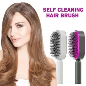 3D Self-Cleaning Hair Growth Comb for Women - Scalp Massager & Anti-Hair Loss Brush