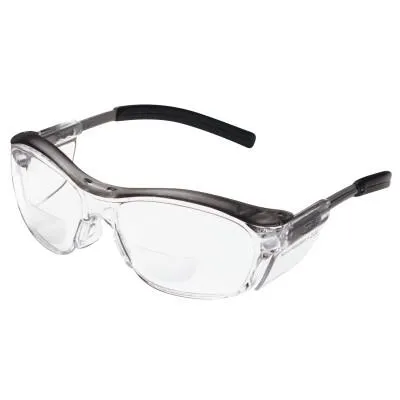 3M™ Nuvo Reader Protective Eyewear,  2.0 Diopter, Clear Anti-Fog Lens, Gray Frame, 11435-00000-20