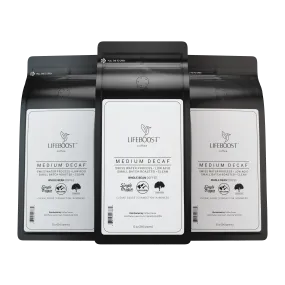 3x Decaf Coffee 12 oz Bag