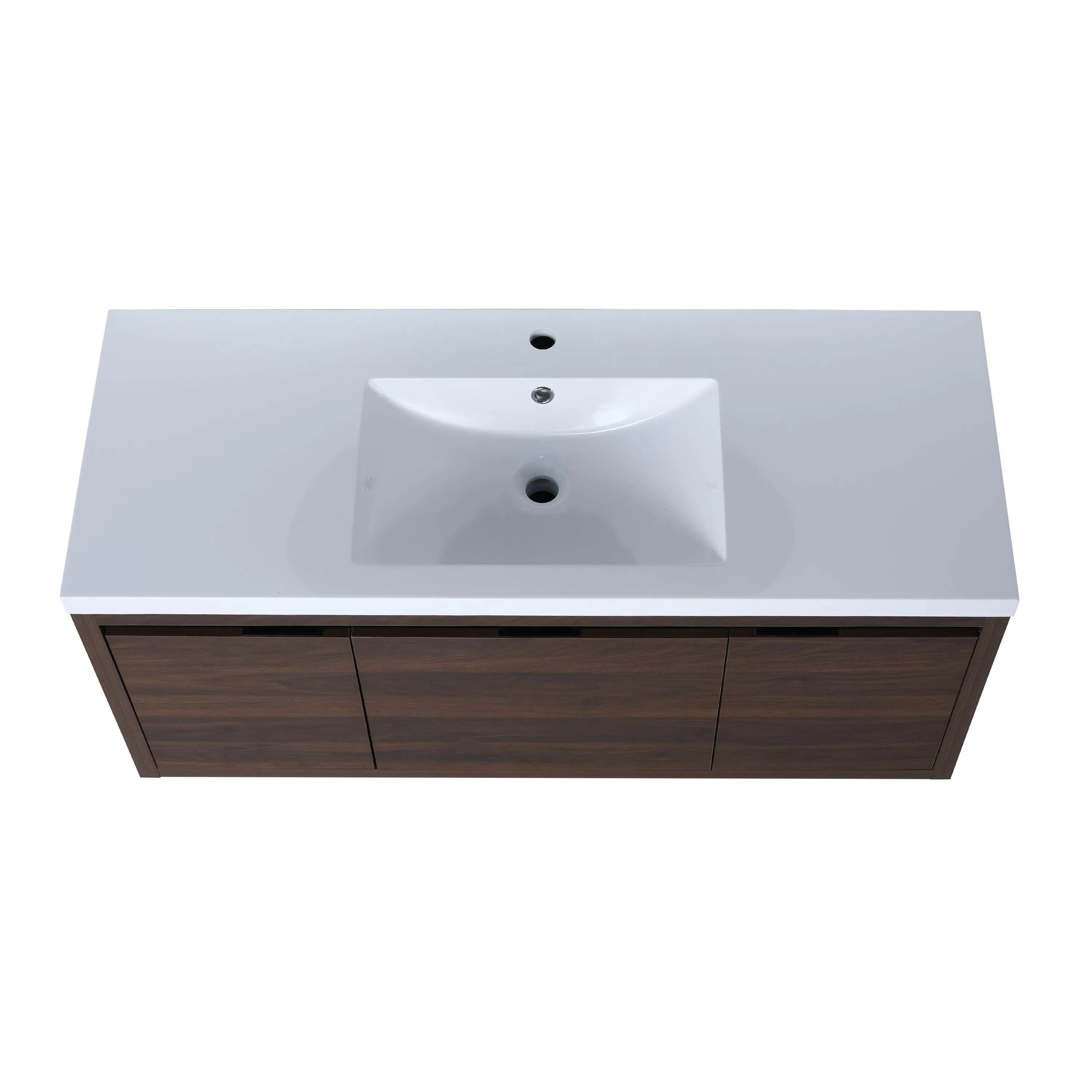 48 Inch Bathroom Cabinet With Sink - Walnut