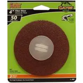 4x5-8 Fiber Disc 50grit 3pk