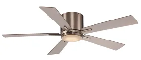 52" Ceiling Fan in Brushed Nickel with Opal Glass