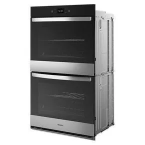 86 Total Cubic Feet Double Wall Oven With Air Fry When Connected - Gray