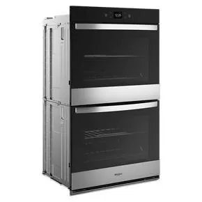 86 Total Cubic Feet Double Wall Oven With Air Fry When Connected - Gray