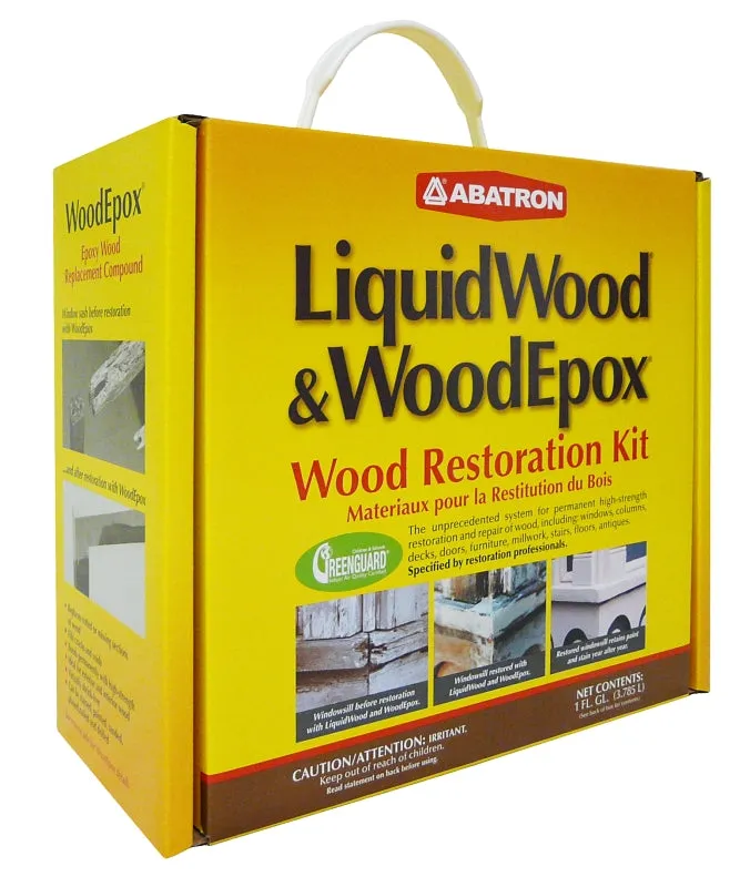 Abatron WR4QKR Wood Restoration Kit, 4 qt, Box :EA: QUANTITY: 1