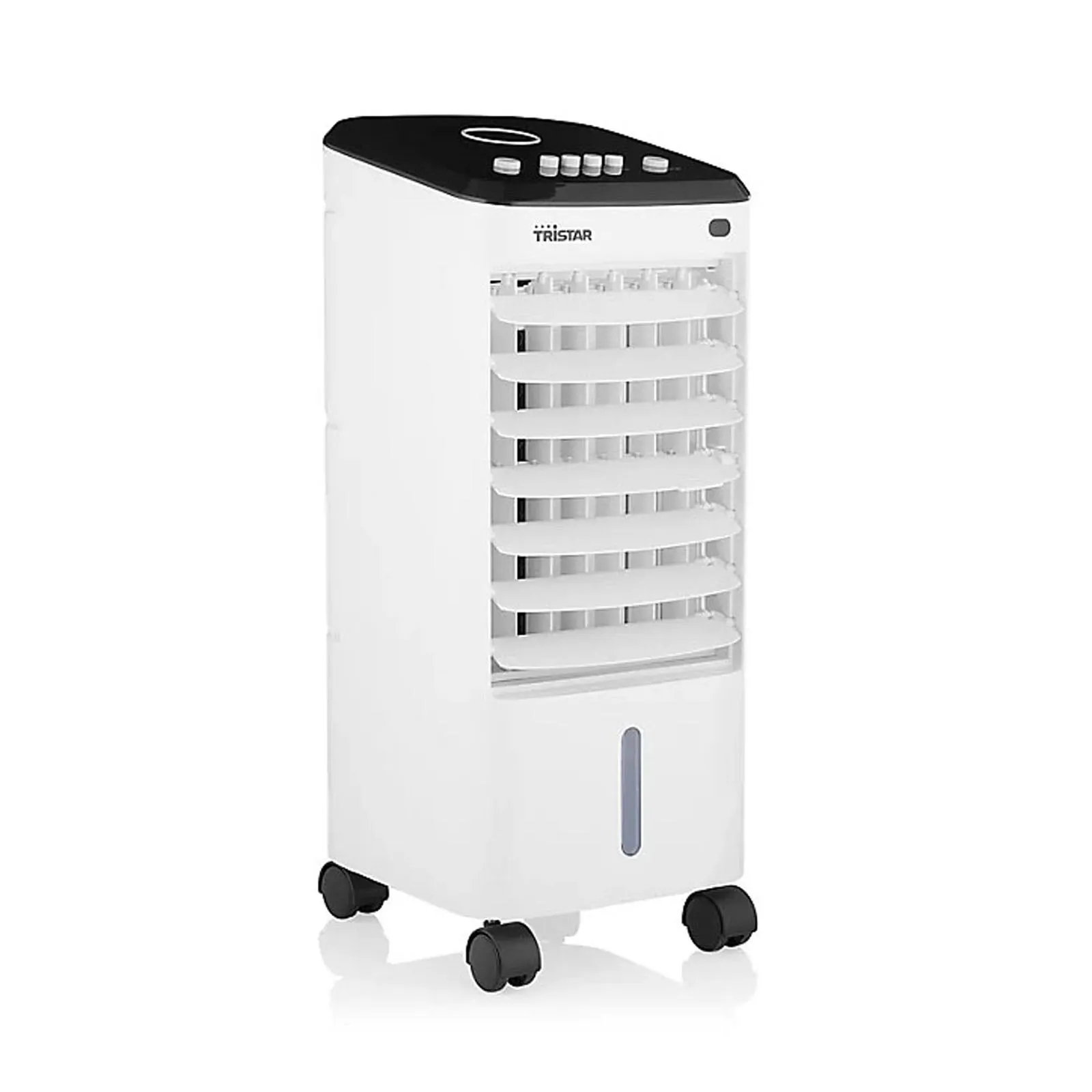 Air Cooler Fan 4L Portable Gloss White Oscillation 3 Speed Conditioning Unit 65W