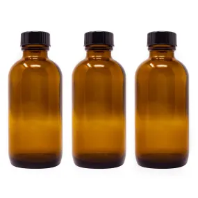 Amber Glass Bottles- 4 oz