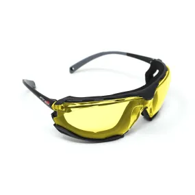 Amber Lens Glasses with Foam Guards