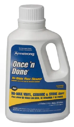 Armstrong 330806 1/2 Gallon Of Once N Done Concentrated Floor Cleaner - Quantity of 1