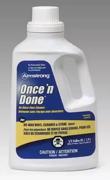 Armstrong 330806 1/2 Gallon Of Once N Done Concentrated Floor Cleaner - Quantity of 1