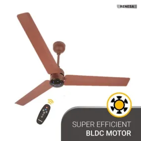 Atomberg Renesa 1200 mm BLDC Motor with Remote 3 Blade Ceiling Fan Matt Brown