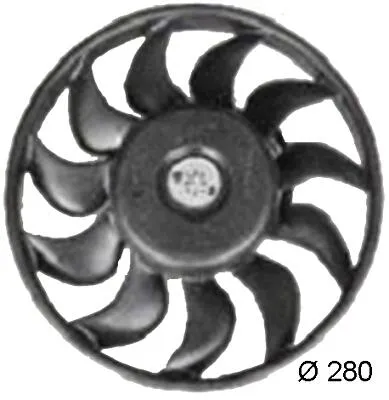 Audi Auxiliary Cooling Fan Assembly 4F0959455A – Behr 351034791