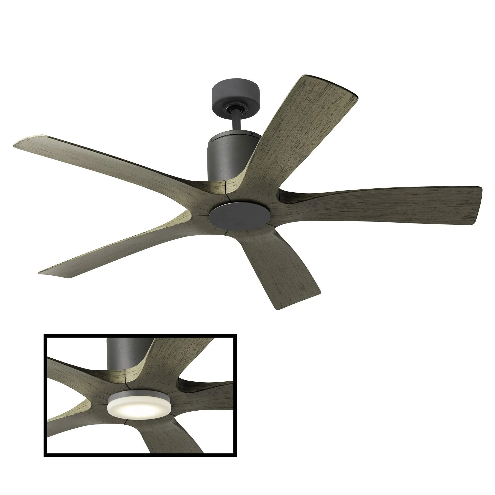 Aviator Indoor/Outdoor 5-Blade 54" Smart Ceiling Fan with Remote Control