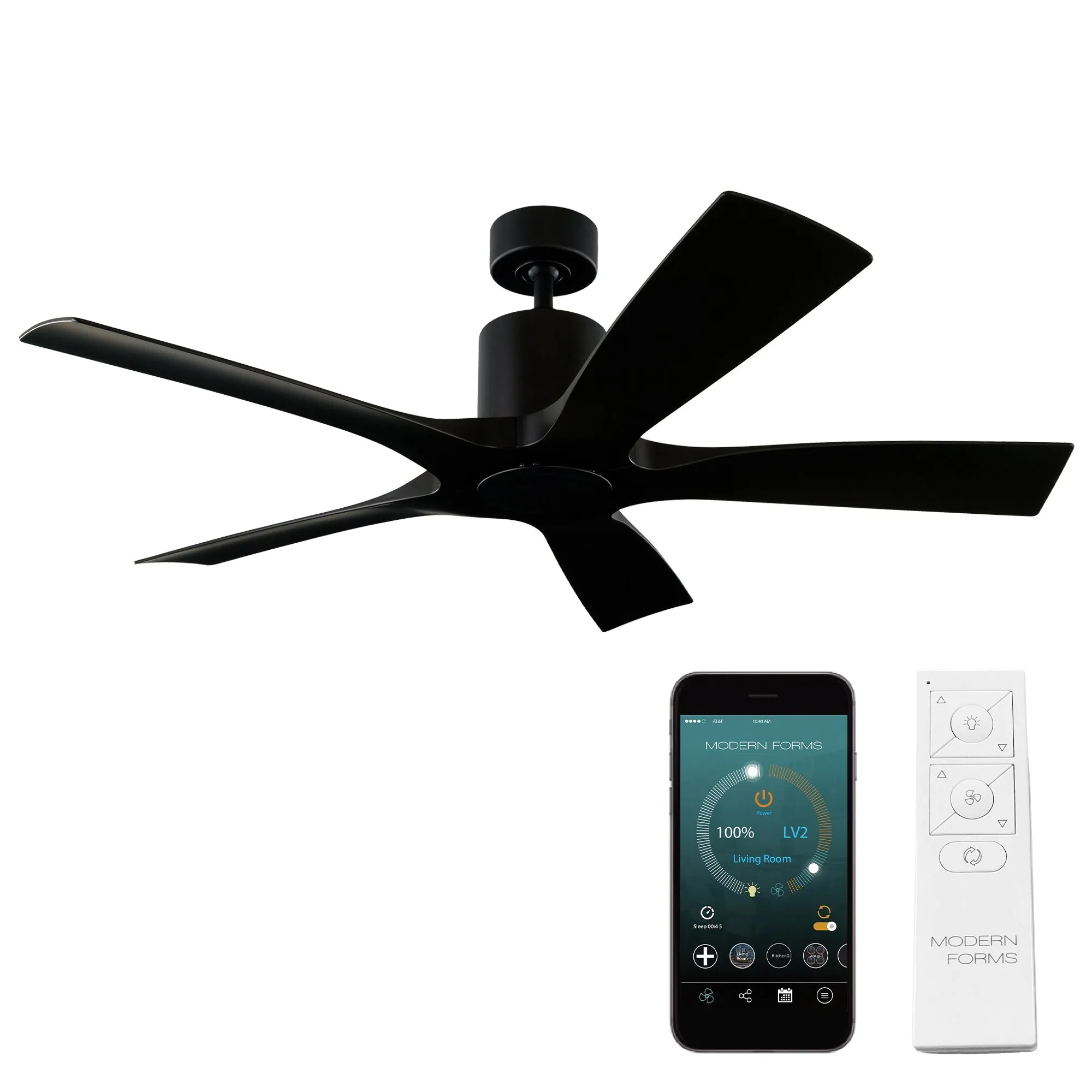 Aviator Indoor/Outdoor 5-Blade 54" Smart Ceiling Fan with Remote Control