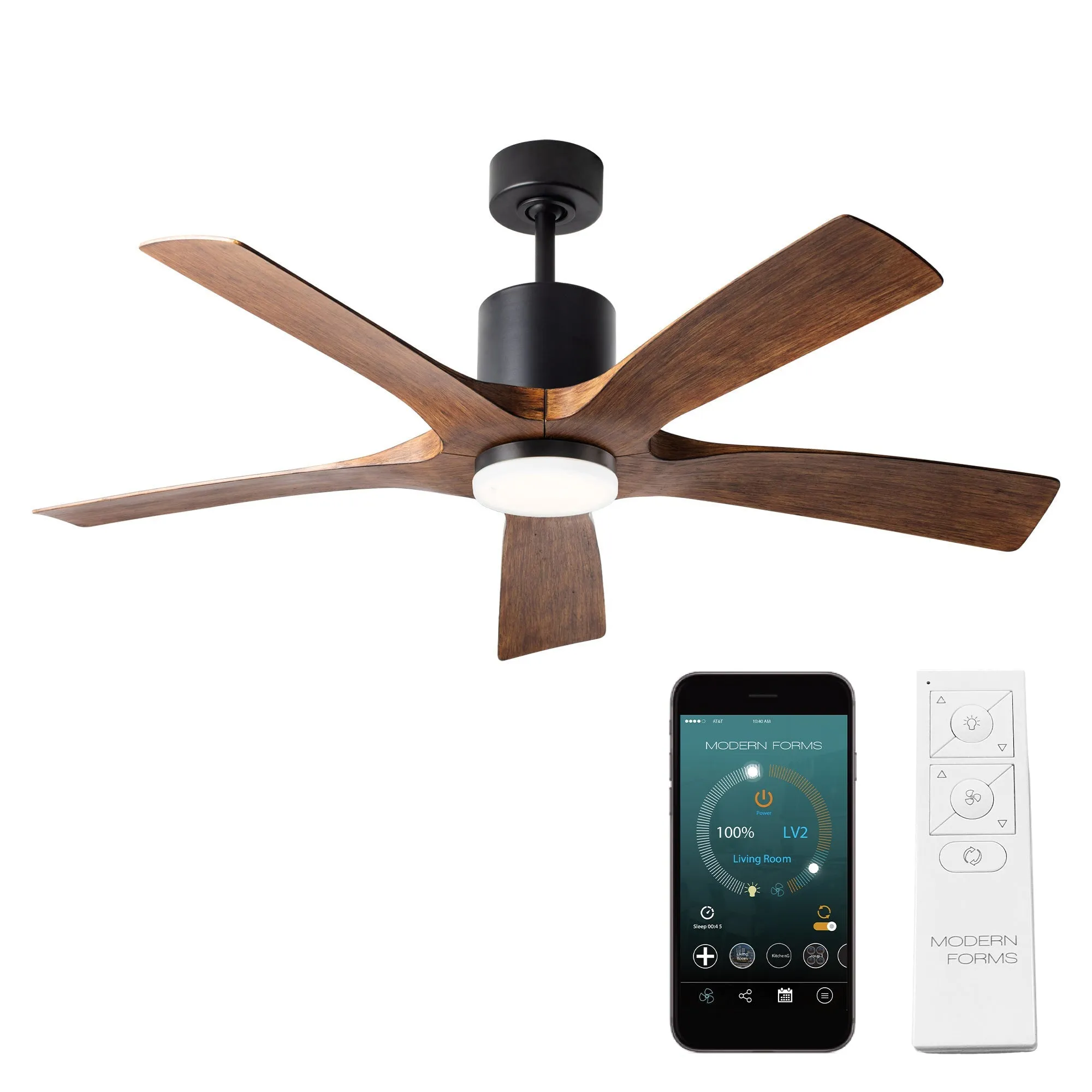 Aviator Indoor/Outdoor 5-Blade 54" Smart Ceiling Fan with Remote Control