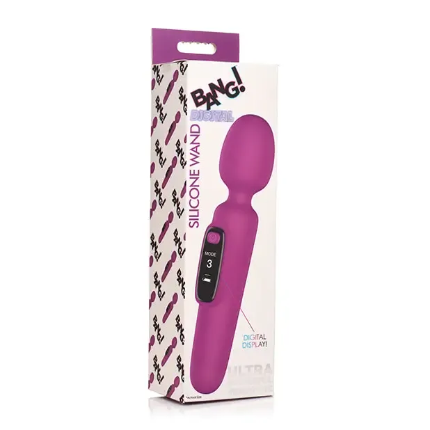 Bang! 10X Digital Vibrating Wand - Purple