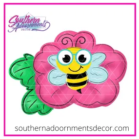 Bee on Flower Template & Digital Cut File