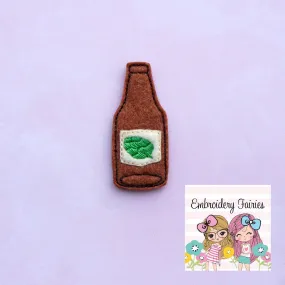 Beer Bottle Feltie File - Beer Feltie - ITH Design - Embroidery Digital File - Machine Embroidery Design - Beer Embroidery File