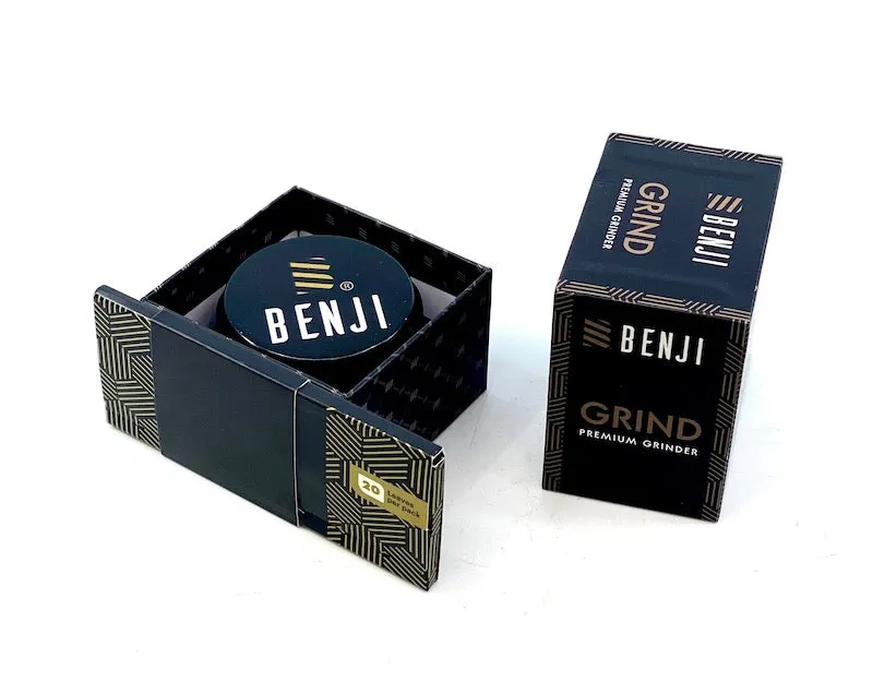 Benji Grind Aluminum Grinder   Booklet: Your Stairway to Smoking Heaven!