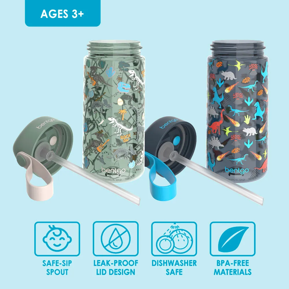 Bentgo Kids Prints Water Bottle (2-Pack)