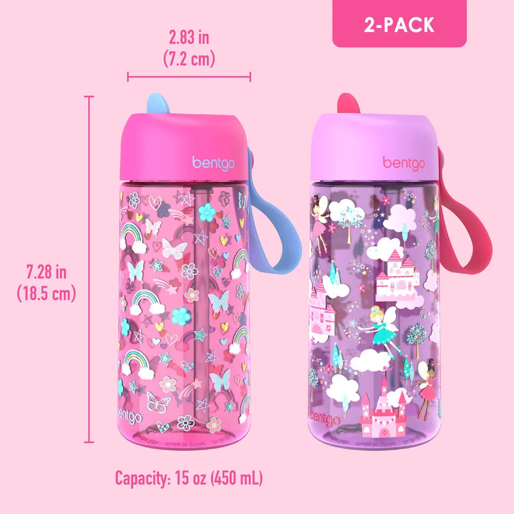 Bentgo Kids Prints Water Bottle (2-Pack)