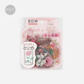 BGM Blooming Flower in a Bottle Sticker Flakes (Pink)