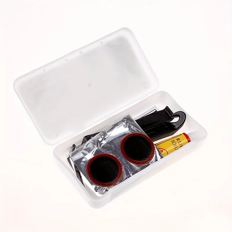 Bike Puncture Repair Kit with Metal Rasps for Road Bikes