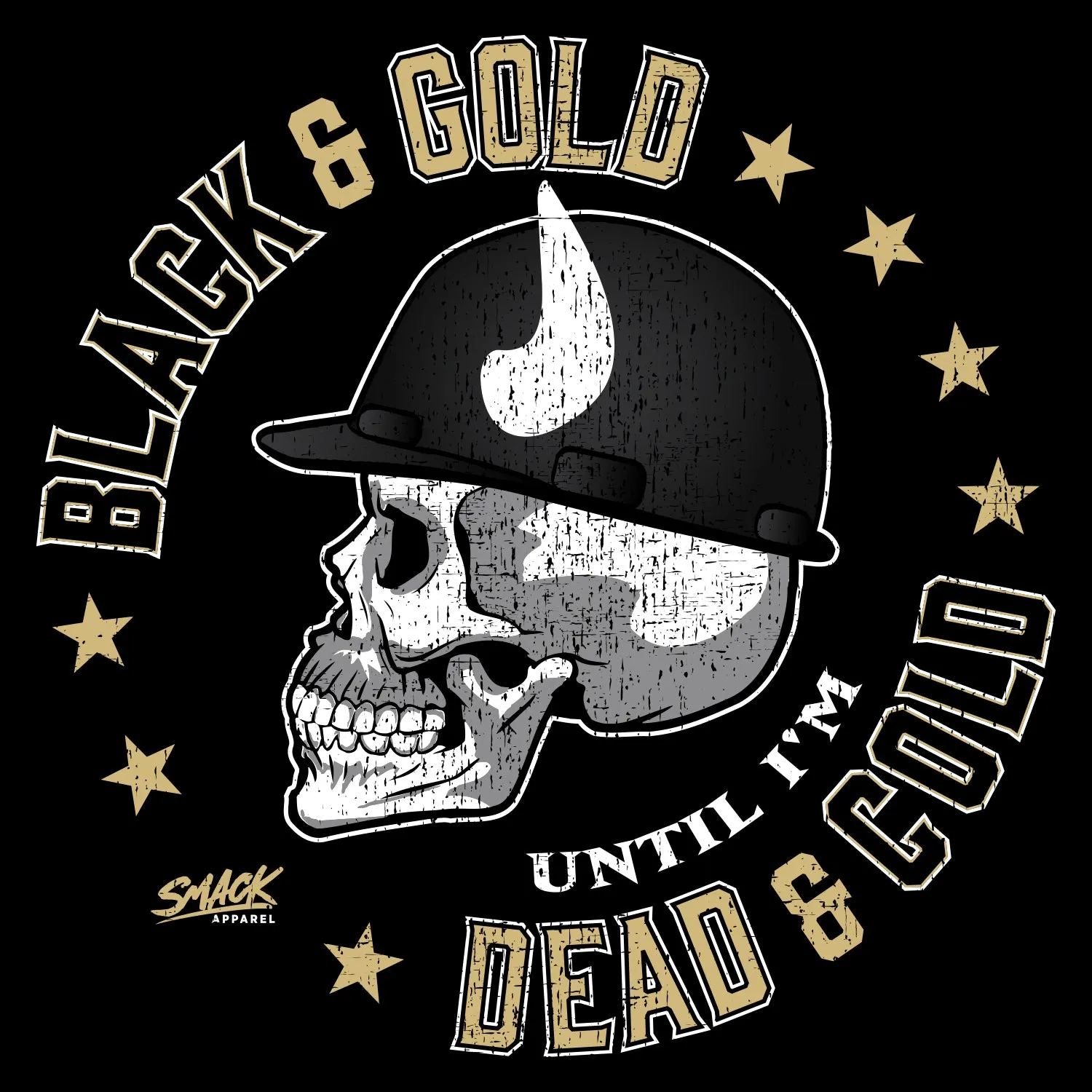 Black and Gold Until I'm Dead and Cold T-Shirt for Colorado College Fans (SM-5XL)