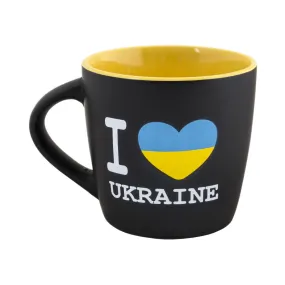 Black Mug “I Heart Ukraine”