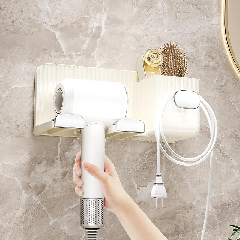 BoLuan No-Drill Wall-Mounted Hair Dryer Stand