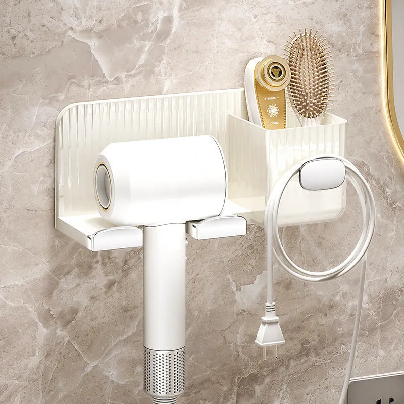 BoLuan No-Drill Wall-Mounted Hair Dryer Stand