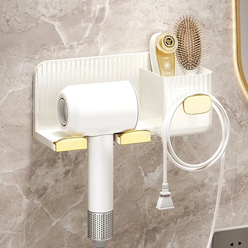 BoLuan No-Drill Wall-Mounted Hair Dryer Stand