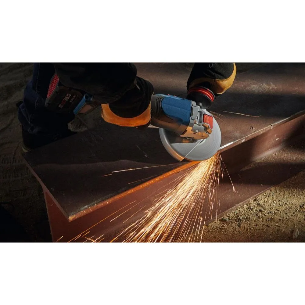 Bosch GWX18V-13CB14 PROFACTOR 18V X-LOCK Connected-Ready 5 – 6 In. Angle Grinder Kit with (1) CORE18V 8 Ah High Power Battery