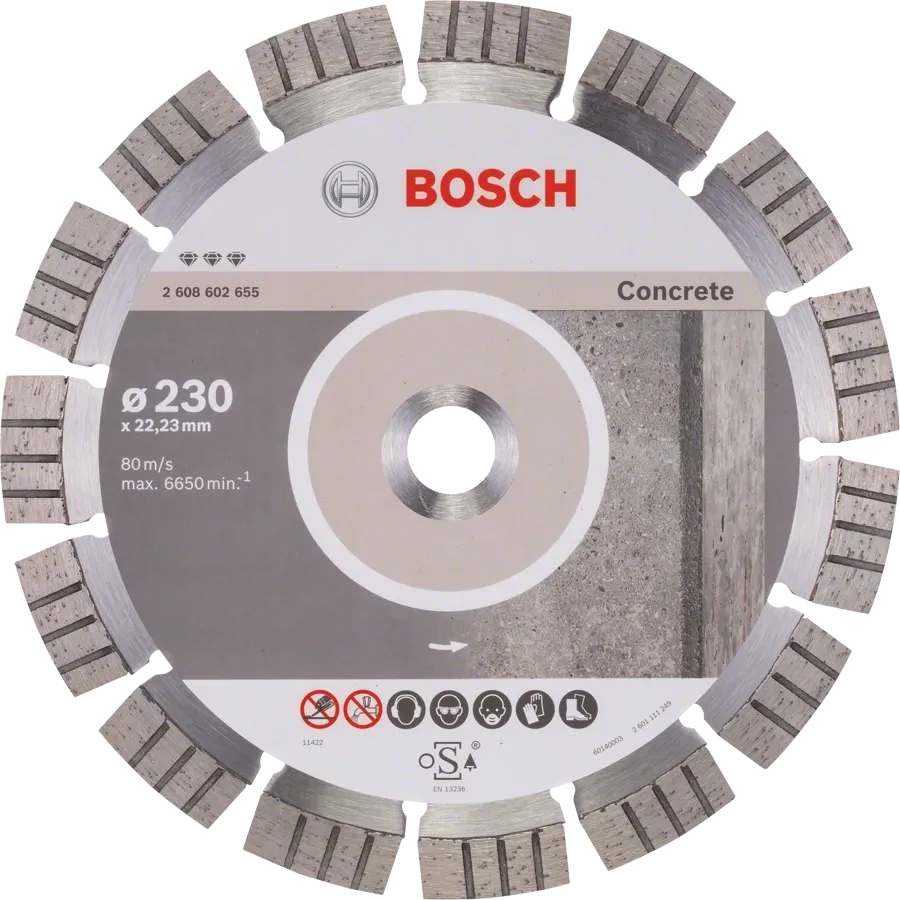 Bosch Professional | Cutting Disc Best for Concrete 230 X 22,23 X 2,4 X 15mm Segmented