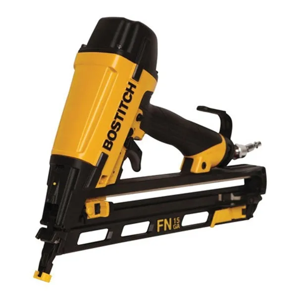 Bostitch N62FNK-2 Finish Nailer Kit, 130 Magazine, 34 deg Collation, Glue Collation, 1-1/4 to 2-1/2 in Fastener