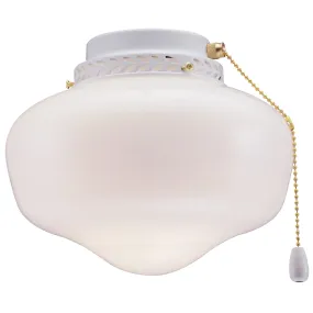 Boston Harbor Schoolhouse Light Kit, Opal Glass, White, White