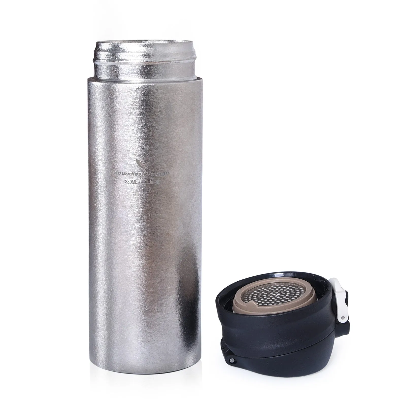 Boundless Voyage Titanium Double-walled Vacuum Thermos Men Women Children Health Titanium Coffee Tea Water Bottle