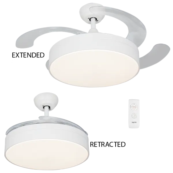 Bright Star Lighting FCF055 WHITE Ceiling Fan