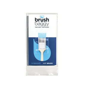 BrushBaggy 2.75 in. W X 6.75 in. L Clear Polypropylene Paint Brush Baggy