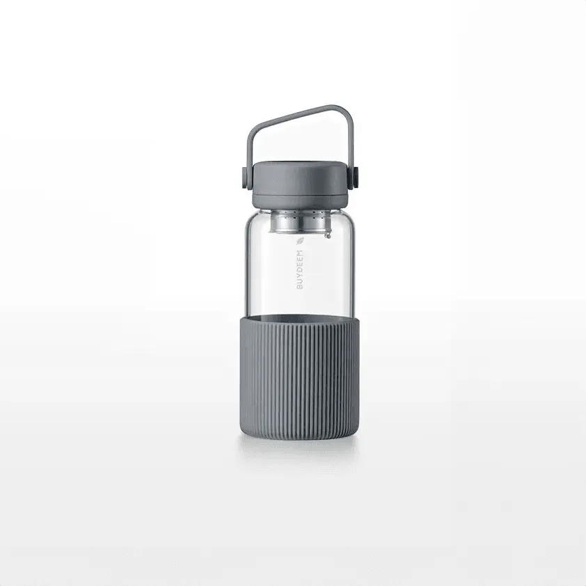 Buydeem Glass Tea Bottle with Infuser 400ml & 600ml